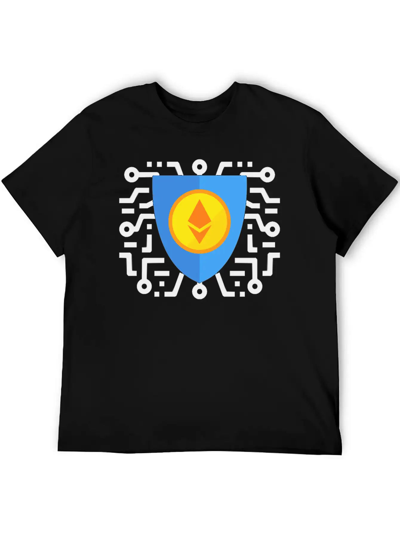 Ethereum To The Moon Breathable Soft Cotton T-Shirt – Timeless Casual Look