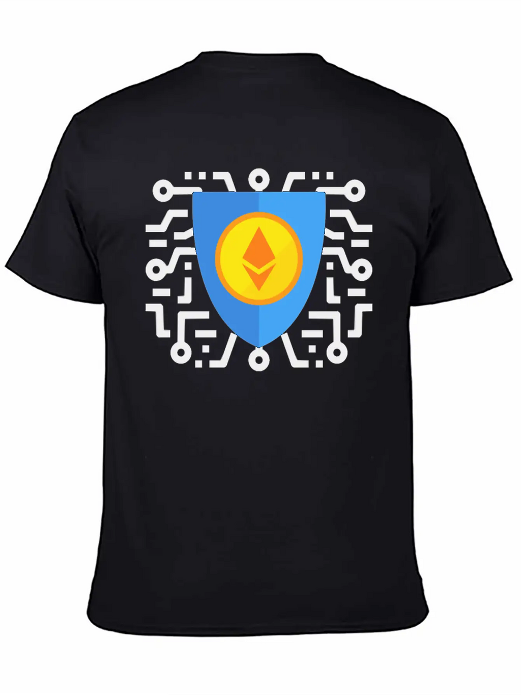 Ethereum To The Moon Breathable Soft Cotton T-Shirt – Timeless Casual Look
