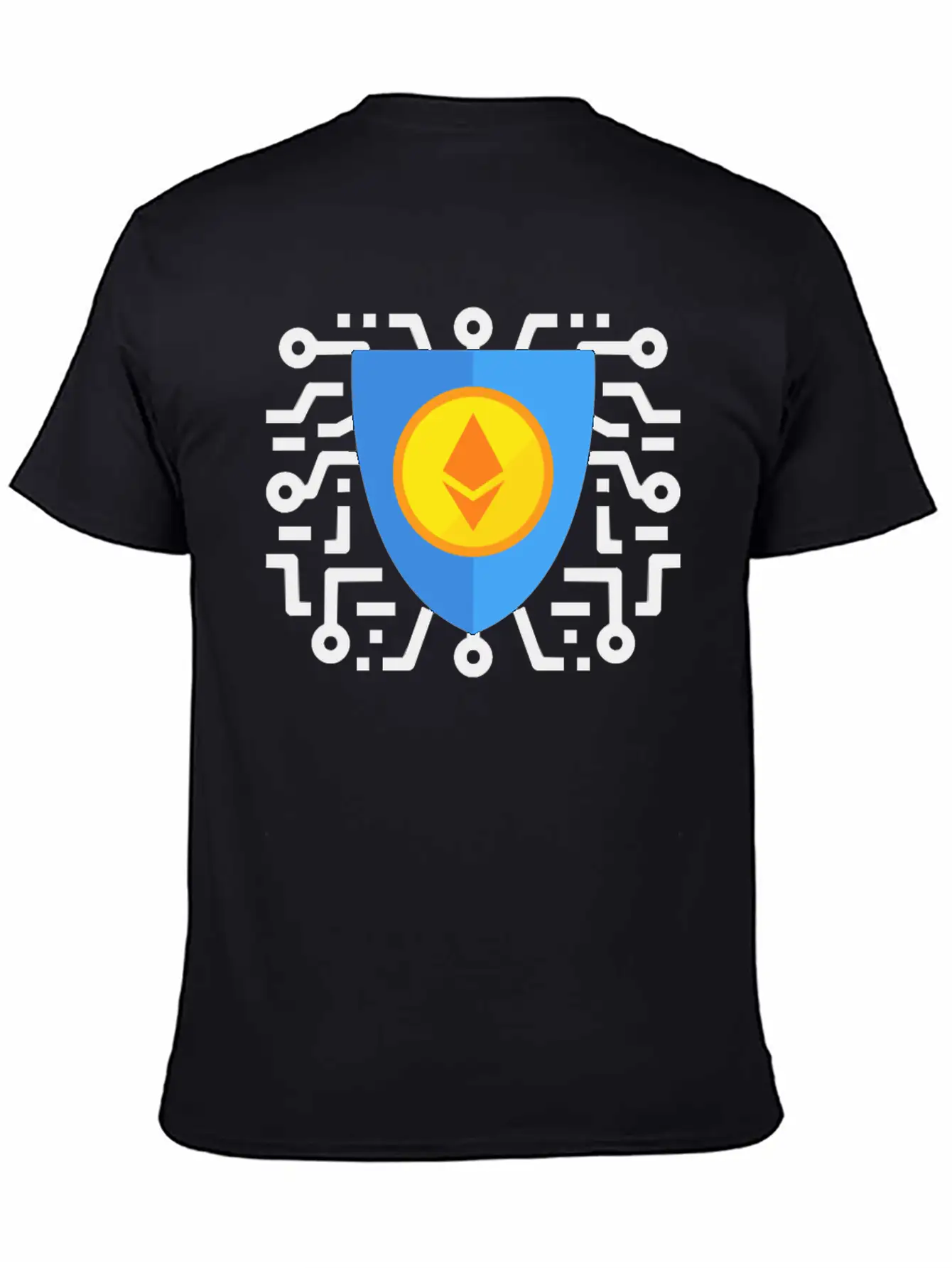 Ethereum To The Moon Breathable Soft Cotton T-Shirt – Timeless Casual Look
