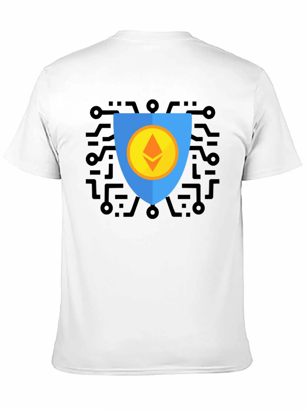 Ethereum To The Moon Breathable Soft Cotton T-Shirt – Timeless Casual Look