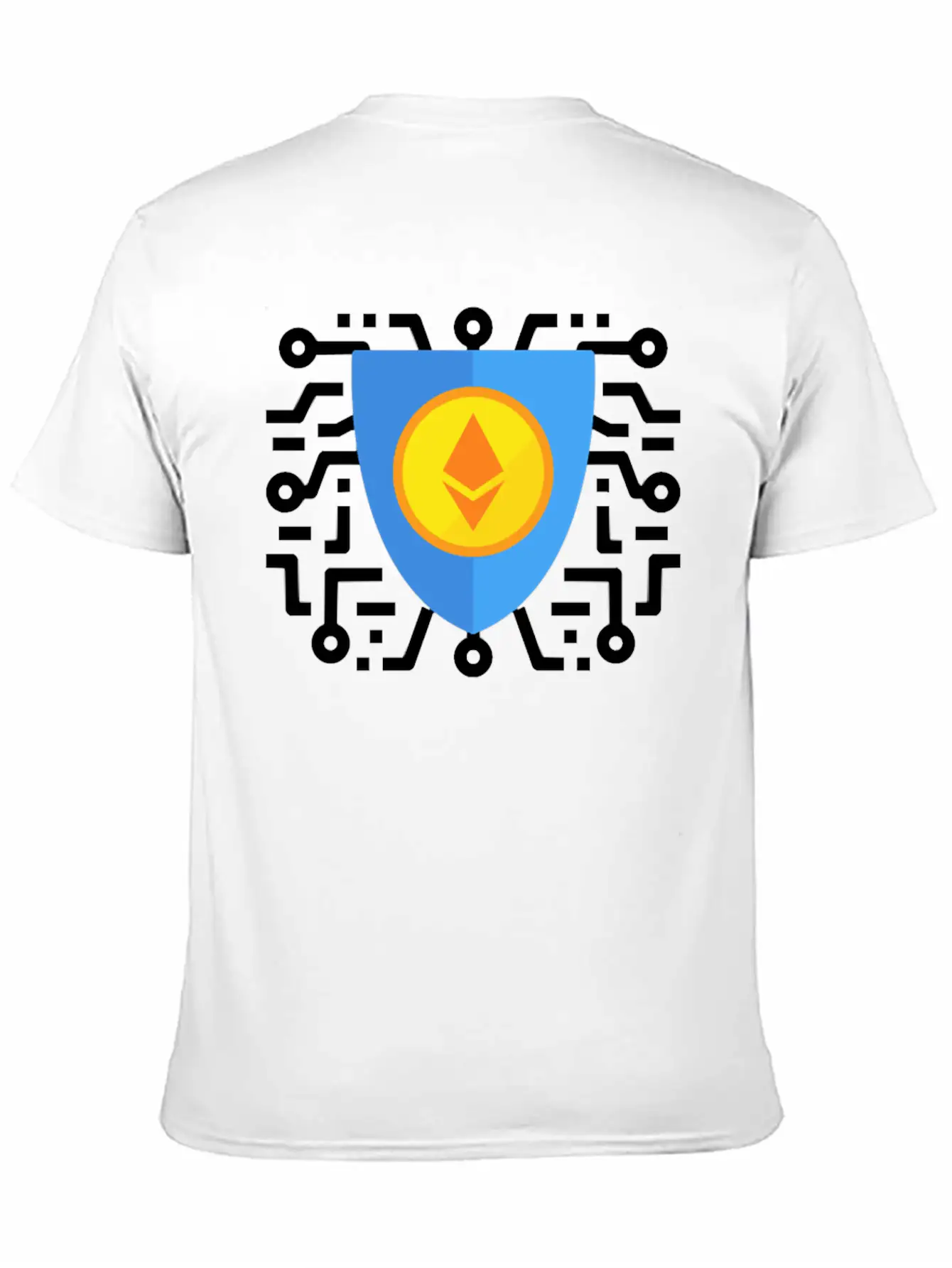 Ethereum To The Moon Breathable Soft Cotton T-Shirt – Timeless Casual Look