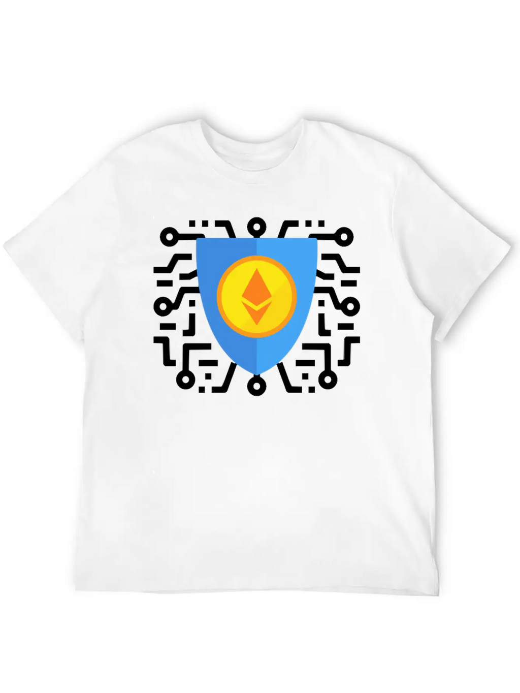 Ethereum To The Moon Breathable Soft Cotton T-Shirt – Timeless Casual Look
