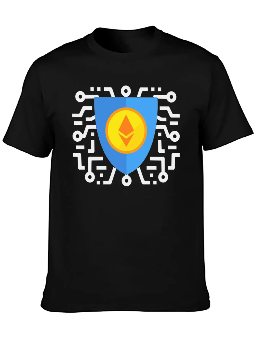 Ethereum To The Moon Breathable Soft Cotton T-Shirt – Timeless Casual Look