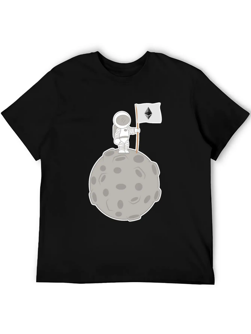 Ethereum To The Moon T-Shirt Stylish Everyday T-Shirt – Unisex Basic Cotton Tee