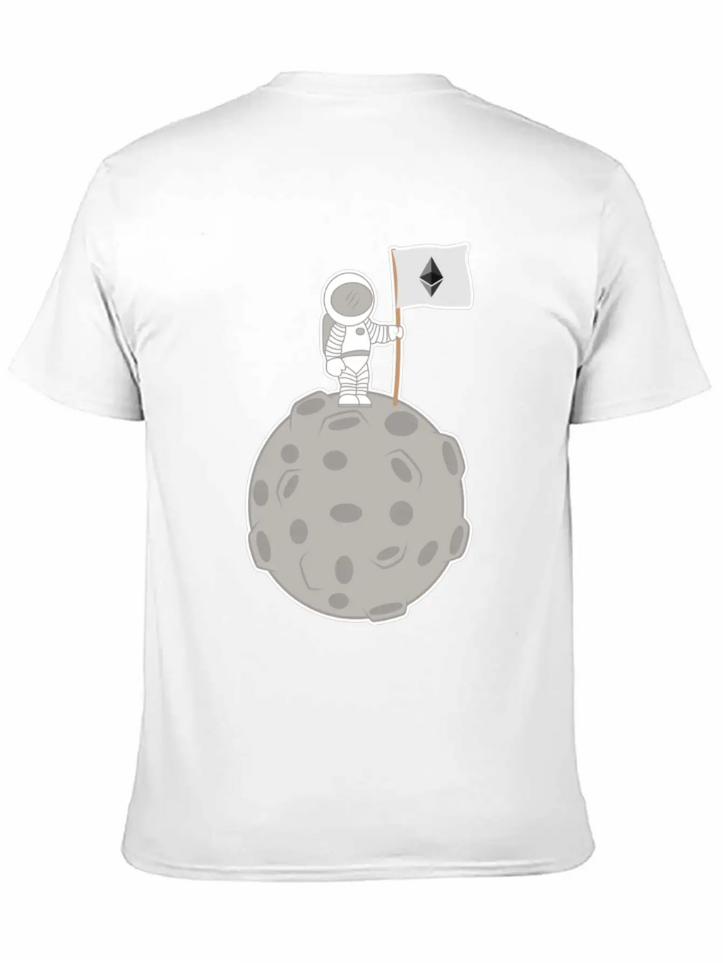 Ethereum To The Moon T-Shirt Stylish Everyday T-Shirt – Unisex Basic Cotton Tee