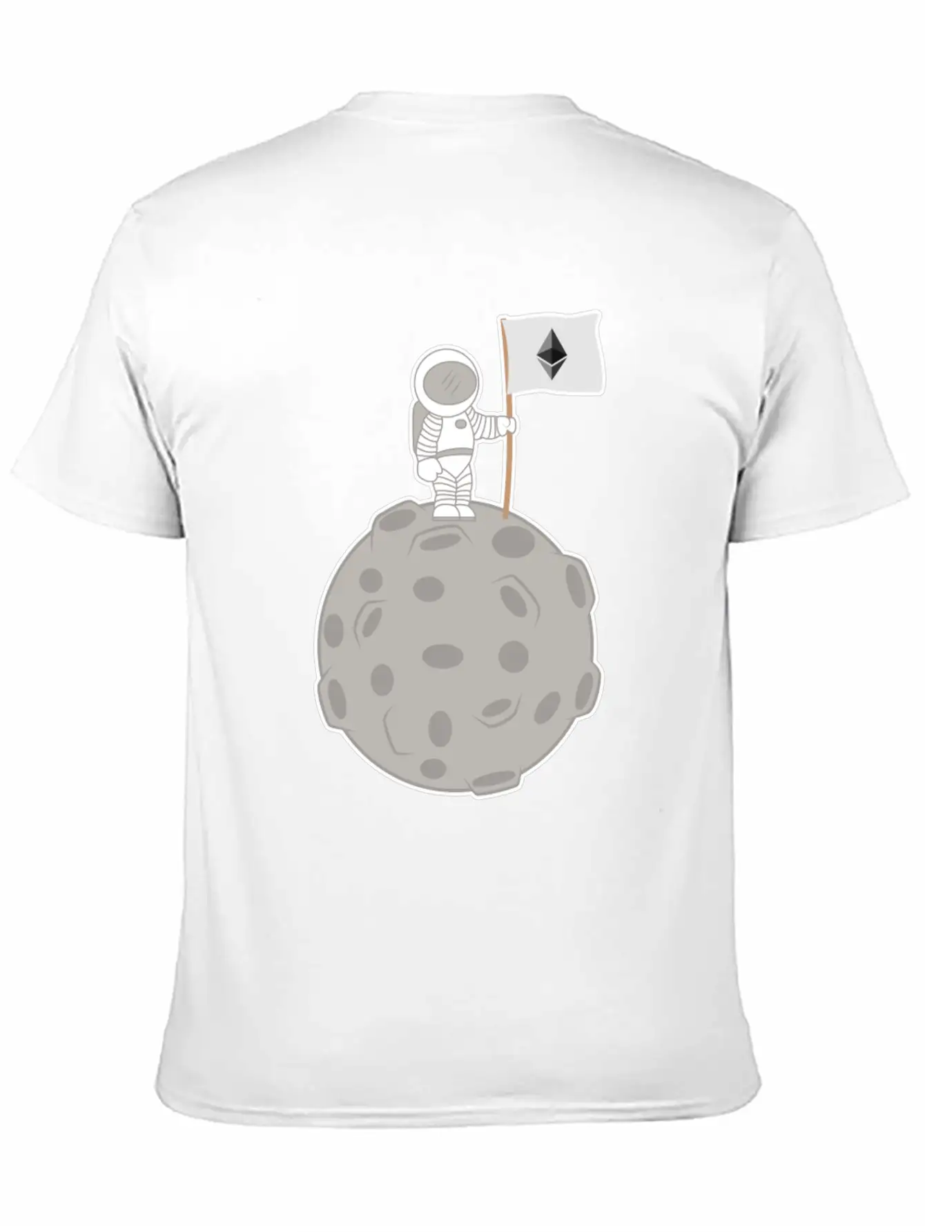 Ethereum To The Moon T-Shirt Stylish Everyday T-Shirt – Unisex Basic Cotton Tee
