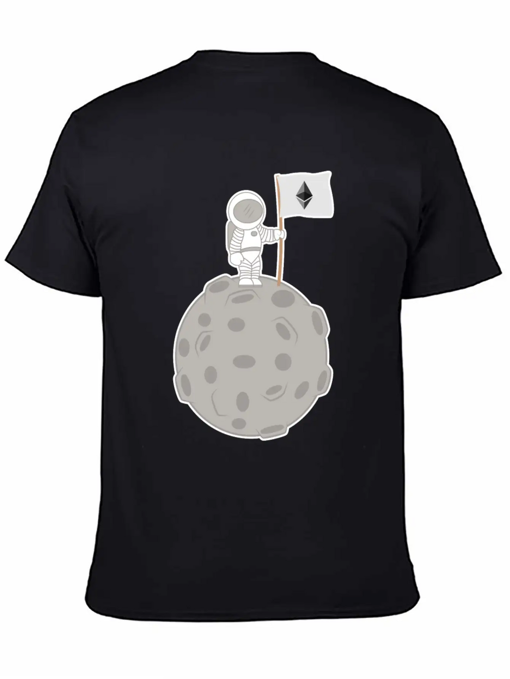 Ethereum To The Moon T-Shirt Stylish Everyday T-Shirt – Unisex Basic Cotton Tee