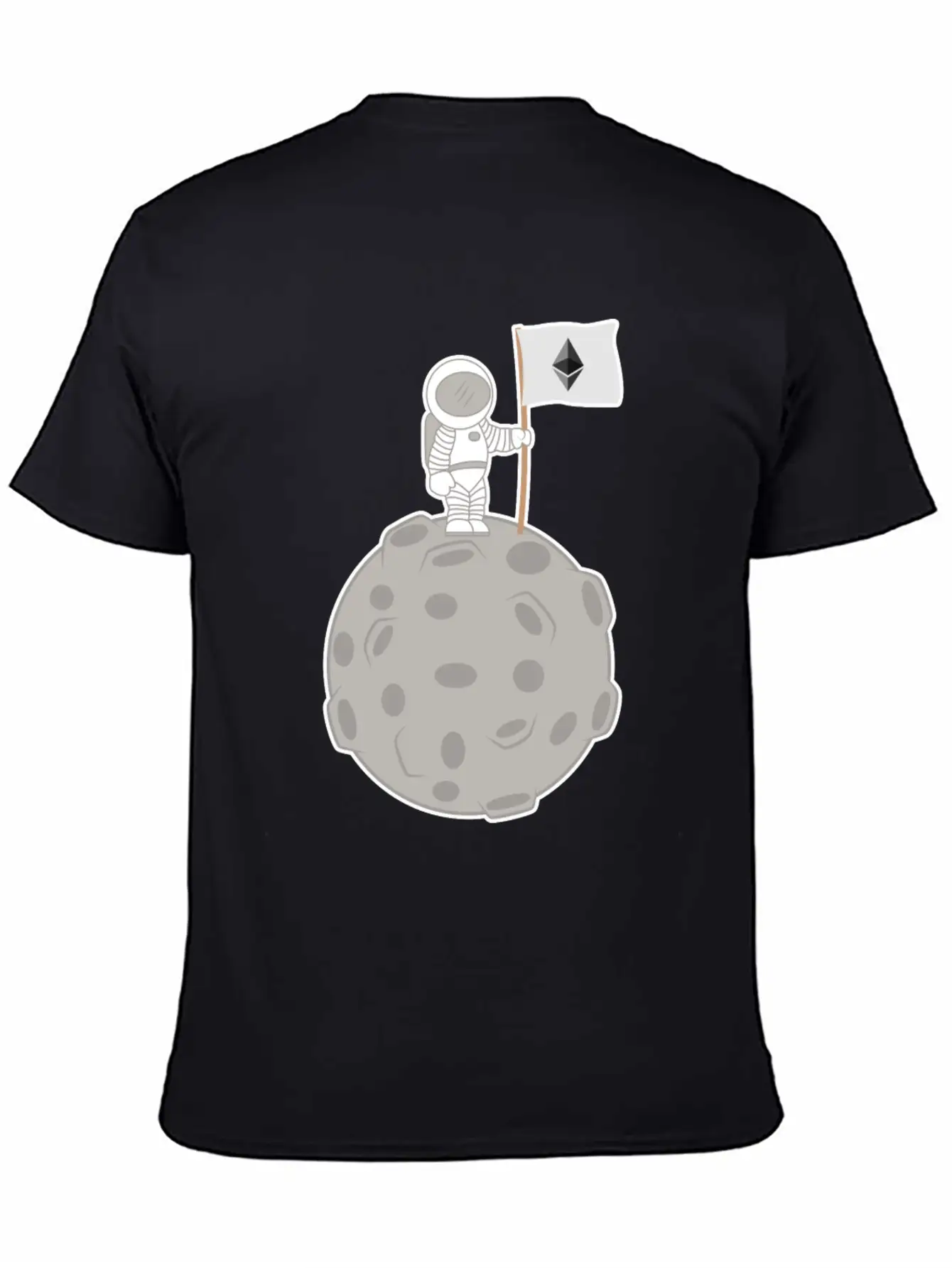 Ethereum To The Moon T-Shirt Stylish Everyday T-Shirt – Unisex Basic Cotton Tee