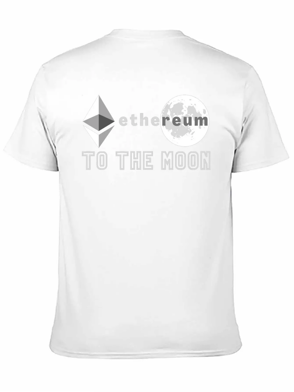 Ethereum To The Moon Unisex Casual T-Shirt – Clean Design For Daily Comfort