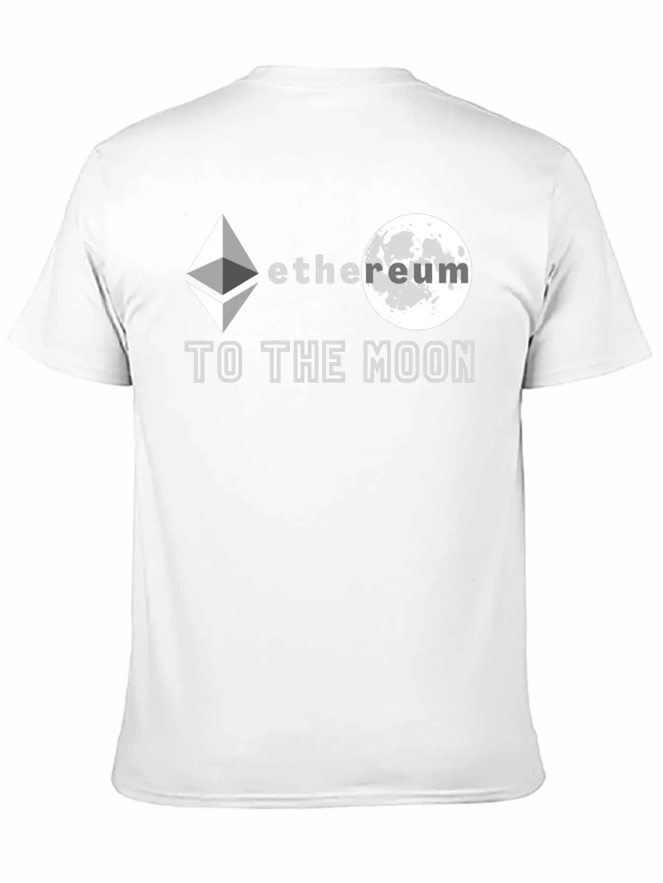 Ethereum To The Moon Unisex Casual T-Shirt – Clean Design For Daily Comfort
