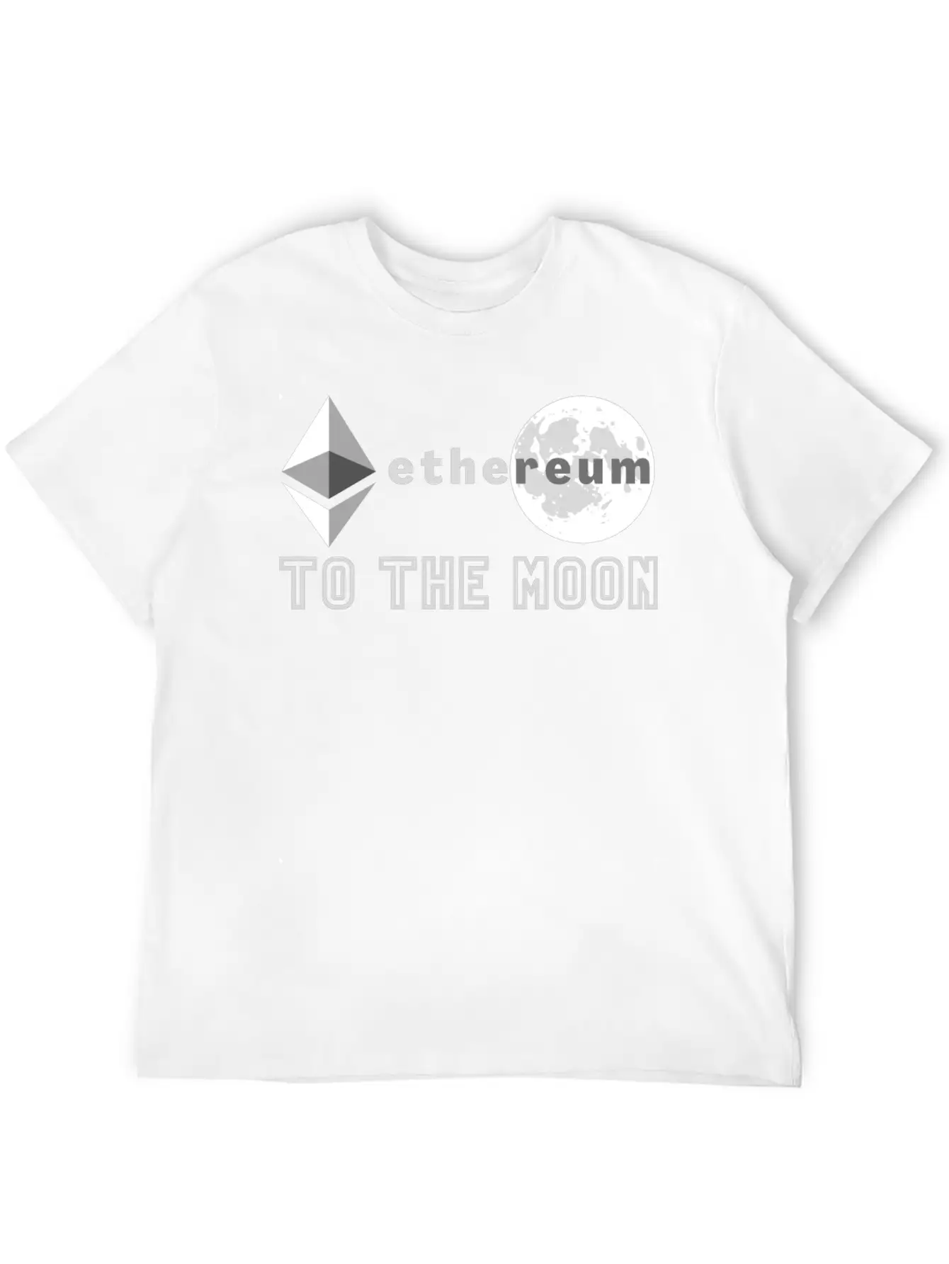 Ethereum To The Moon Unisex Casual T-Shirt – Clean Design For Daily Comfort