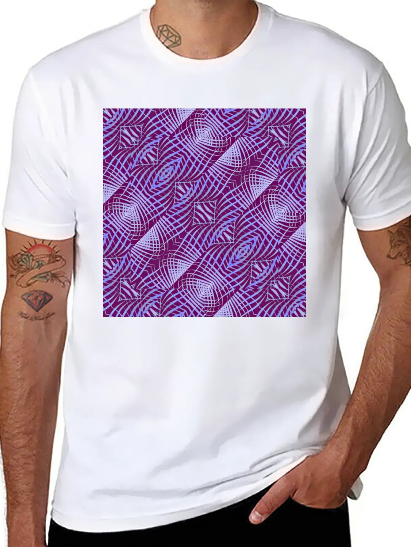 Ethnic Geometric Basic Graphic T-Shirt – Daily Comfort In Soft Cotton