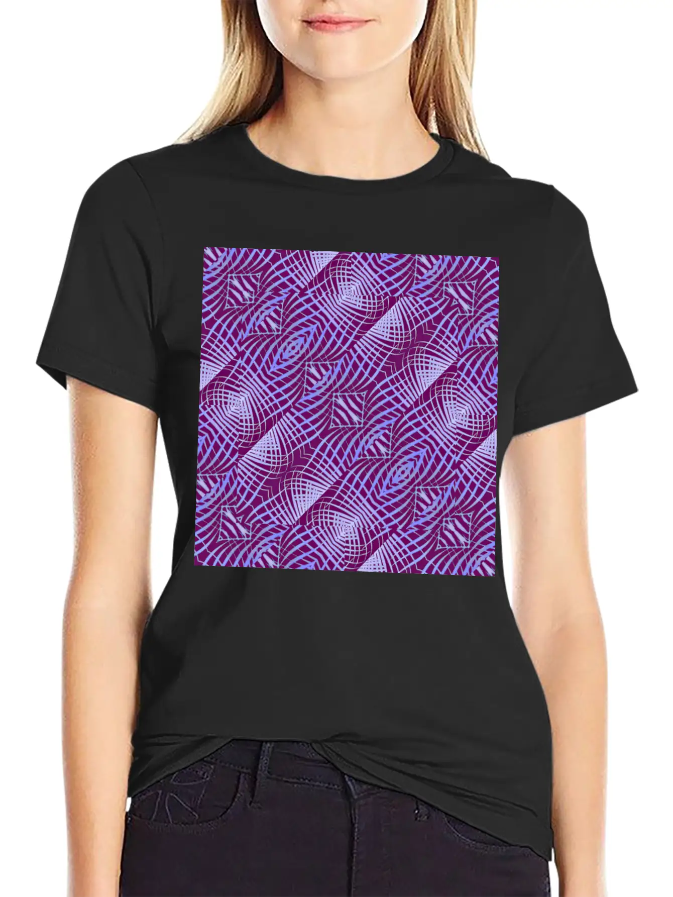 Ethnic Geometric Basic Graphic T-Shirt – Daily Comfort In Soft Cotton