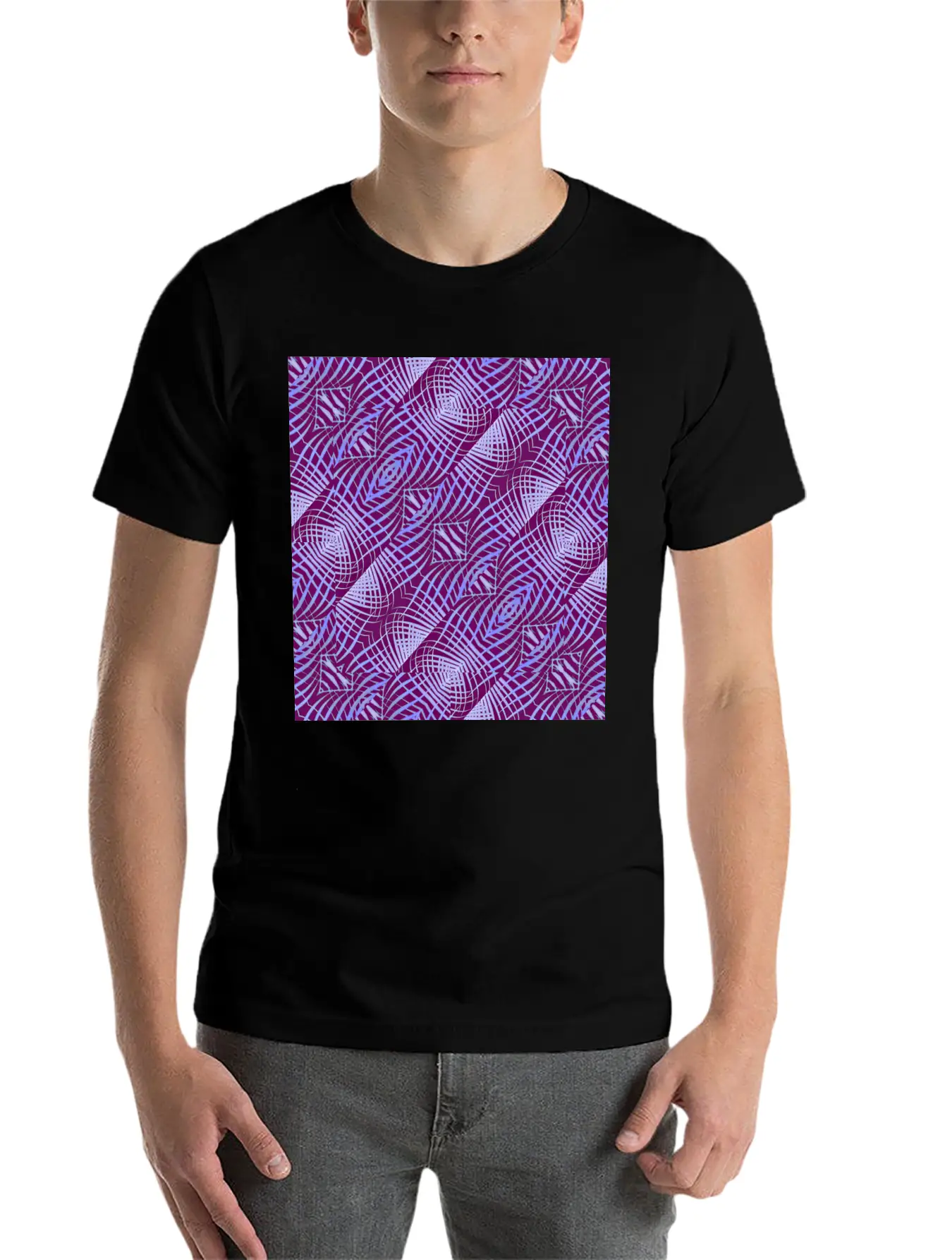 Ethnic Geometric Basic Graphic T-Shirt – Daily Comfort In Soft Cotton