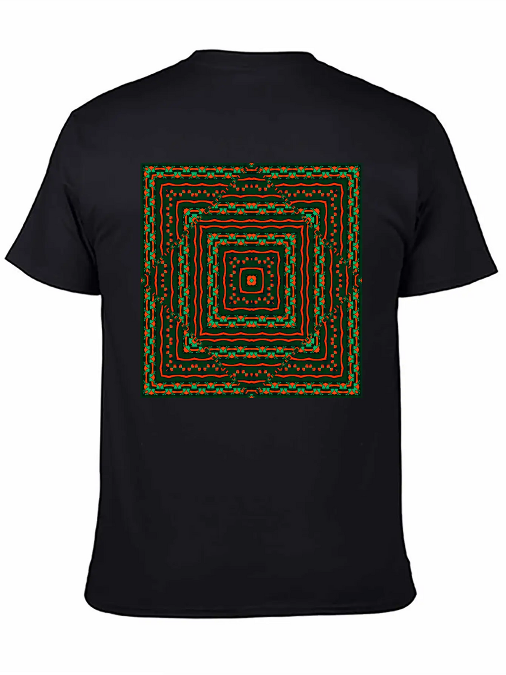 Ethnic Geometric Pattern Classic Cotton Tee – Unisex Comfort For Any Season