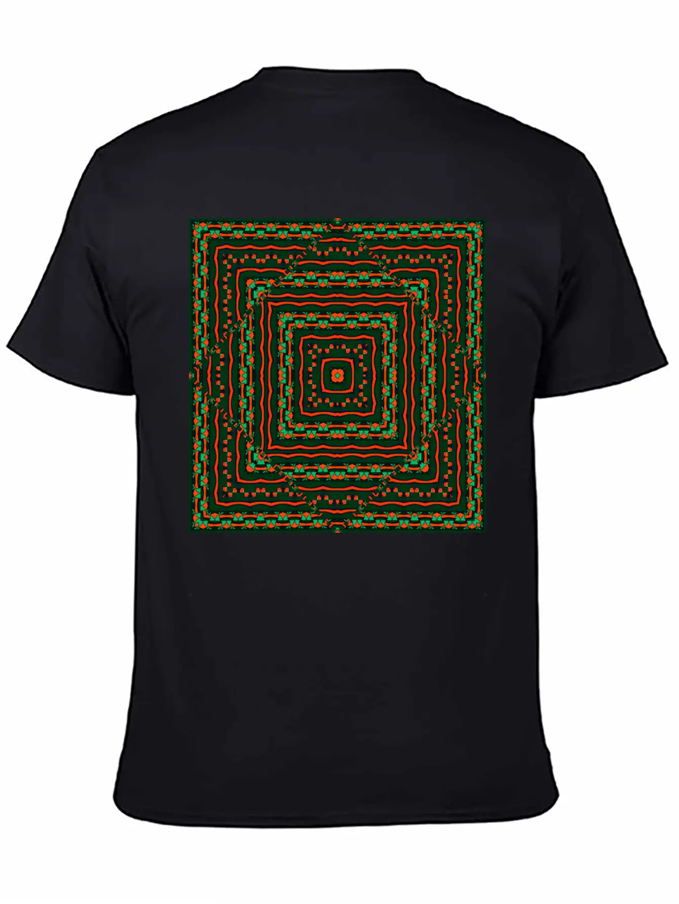 Ethnic Geometric Pattern Classic Cotton Tee – Unisex Comfort For Any Season