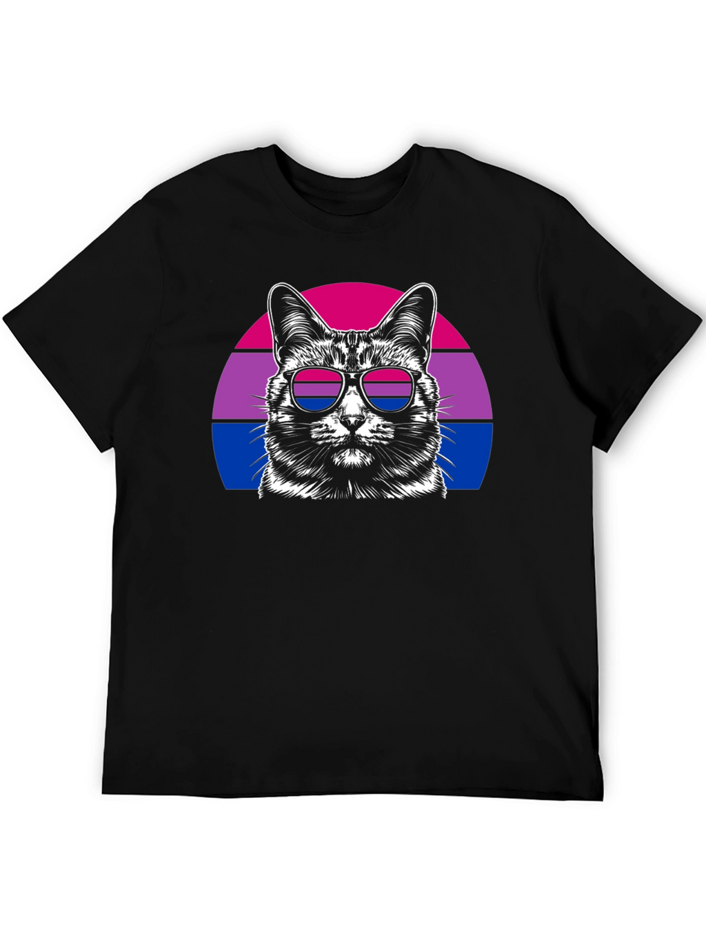 Bisexual Pride Cat Graphic T-Shirt