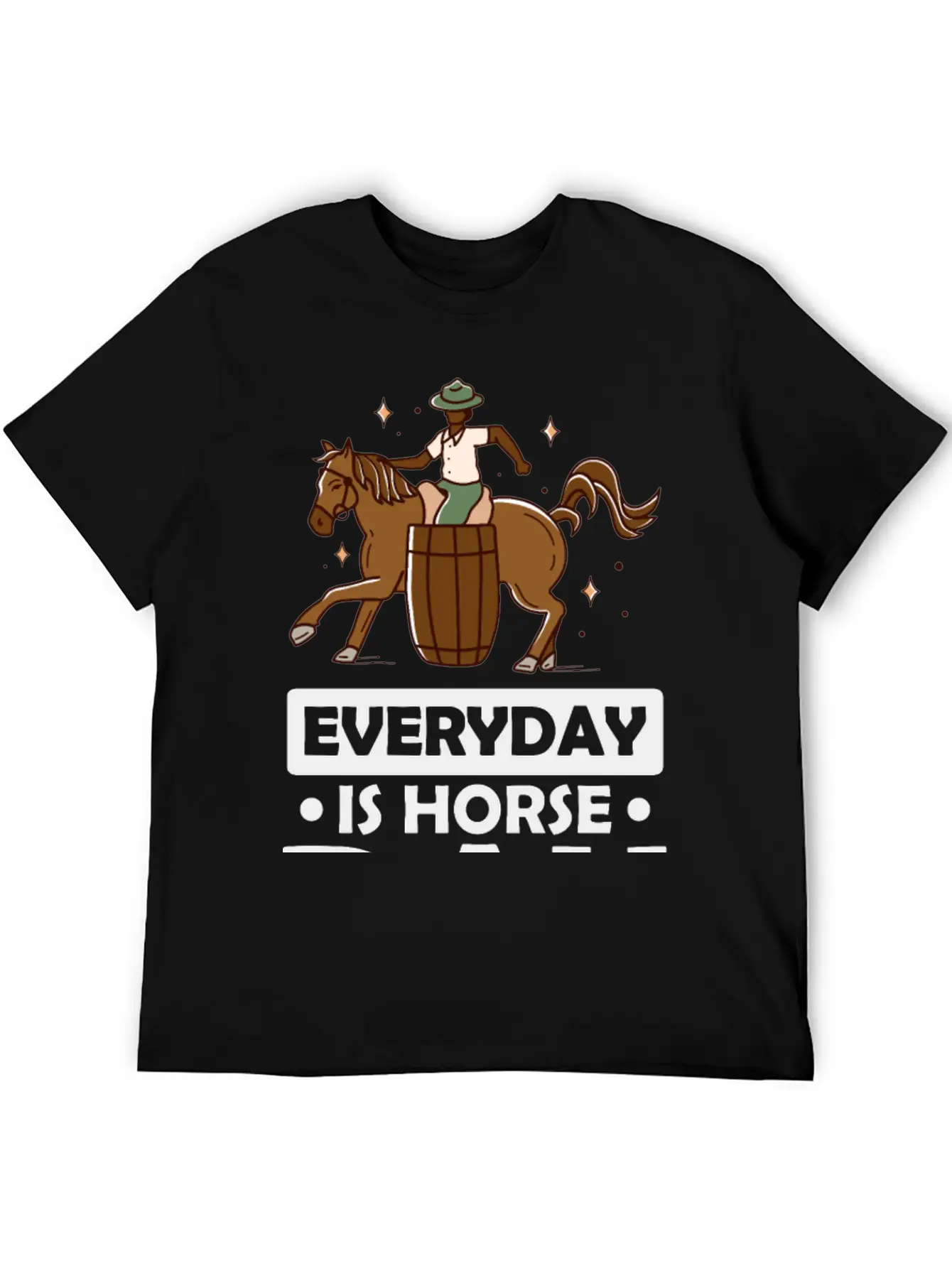 Everyday Is Horse Day Basic Graphic T-Shirt – Daily Comfort In Soft Cotton