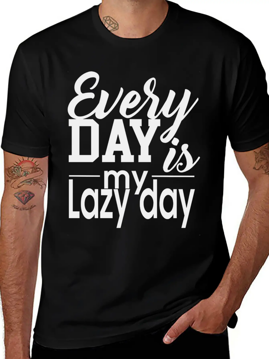 Everyday Lazy Day Unisex Casual T-Shirt – Clean Design For Daily Comfort