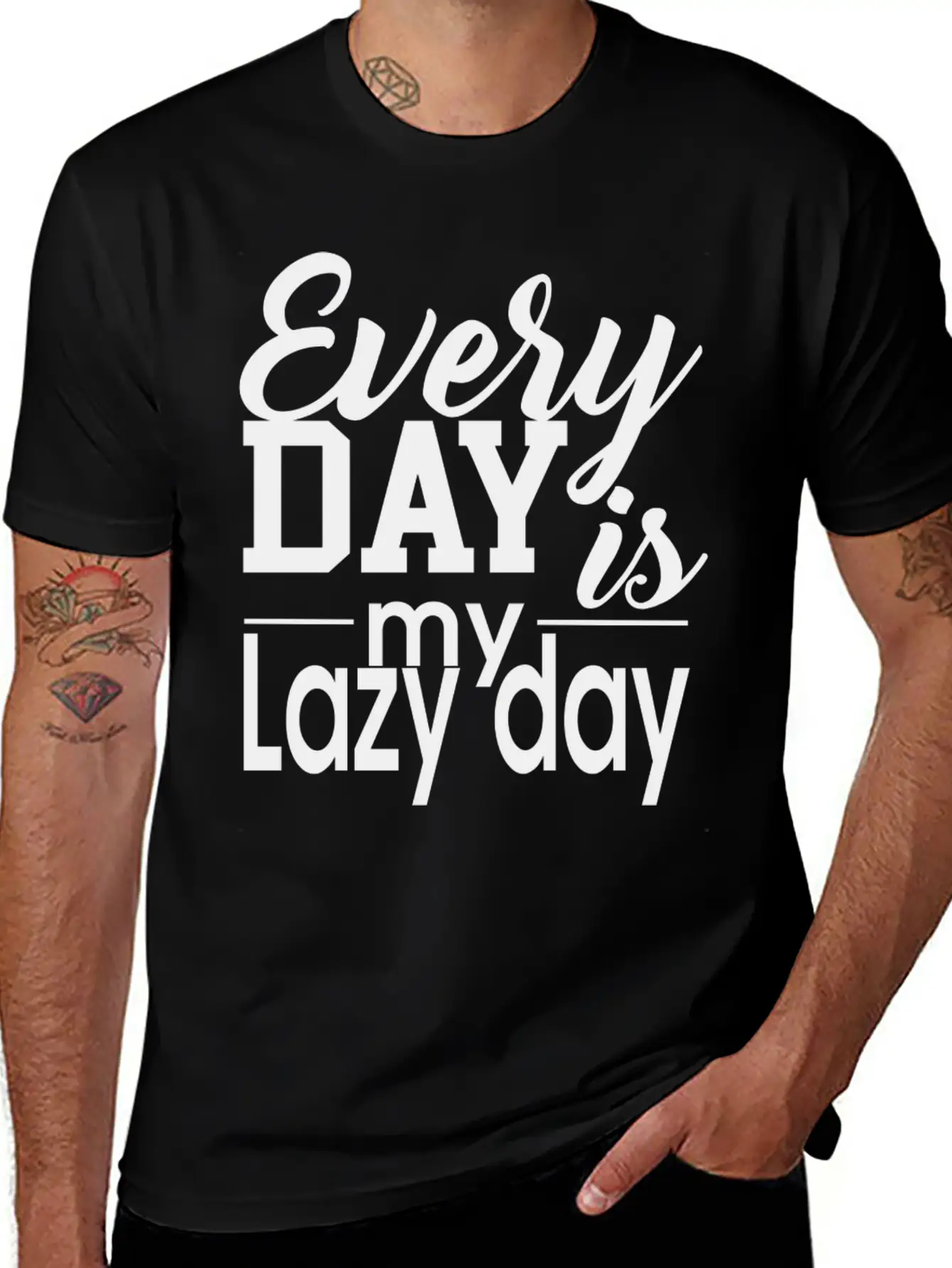 Everyday Lazy Day Unisex Casual T-Shirt – Clean Design For Daily Comfort