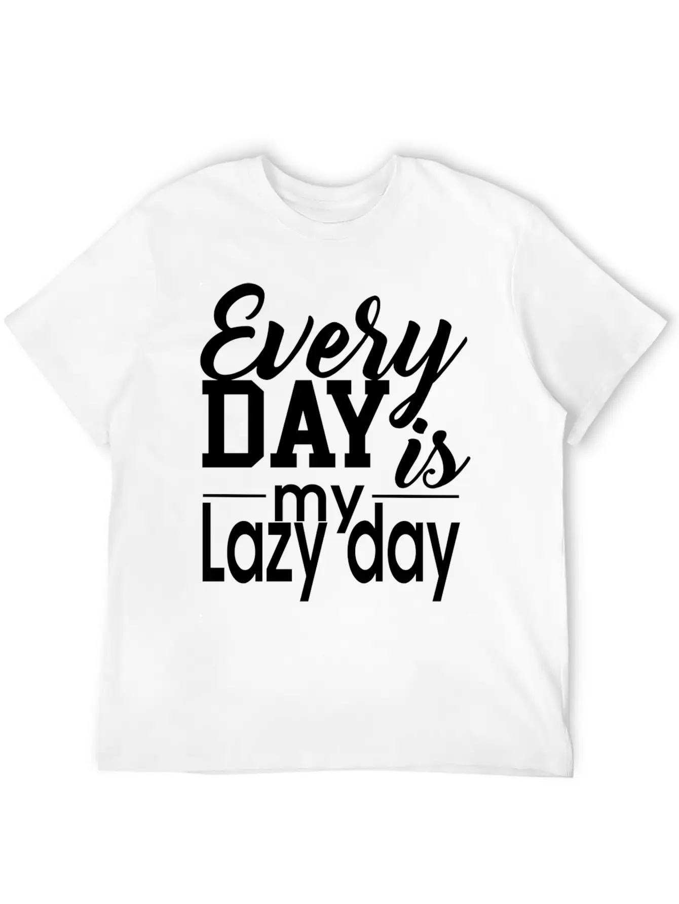 Everyday Lazy Day Unisex Casual T-Shirt – Clean Design For Daily Comfort