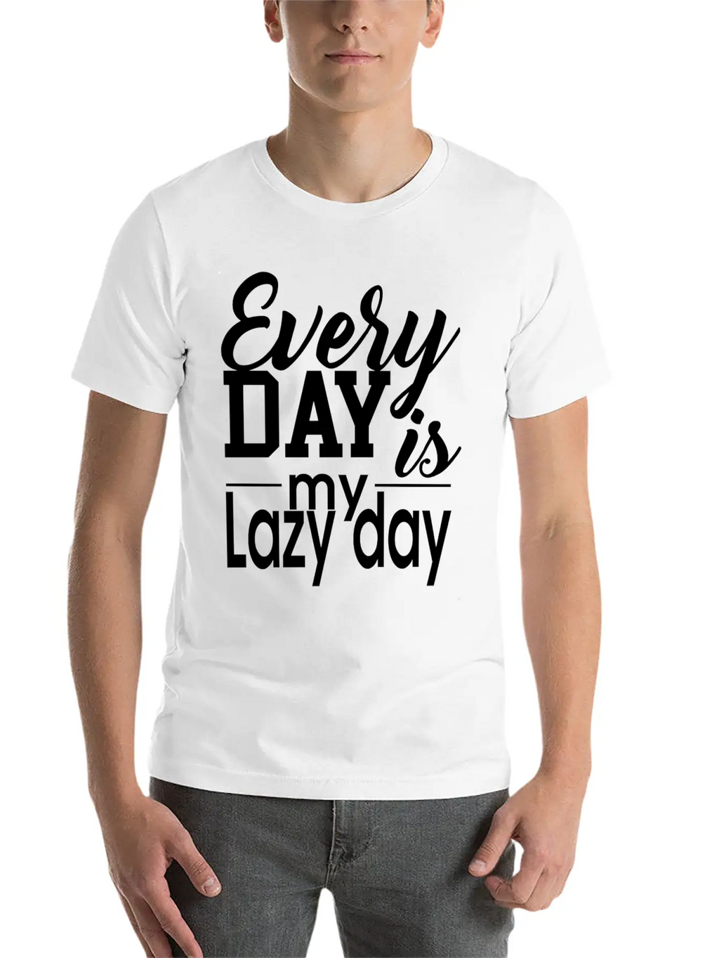 Everyday Lazy Day Unisex Casual T-Shirt – Clean Design For Daily Comfort