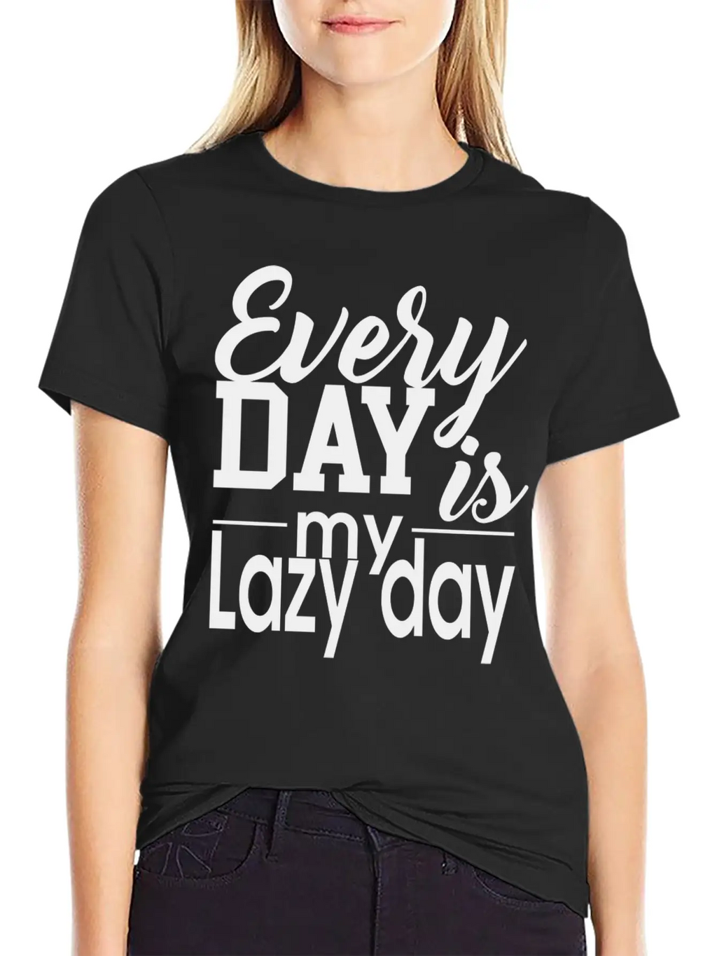Everyday Lazy Day Unisex Casual T-Shirt – Clean Design For Daily Comfort