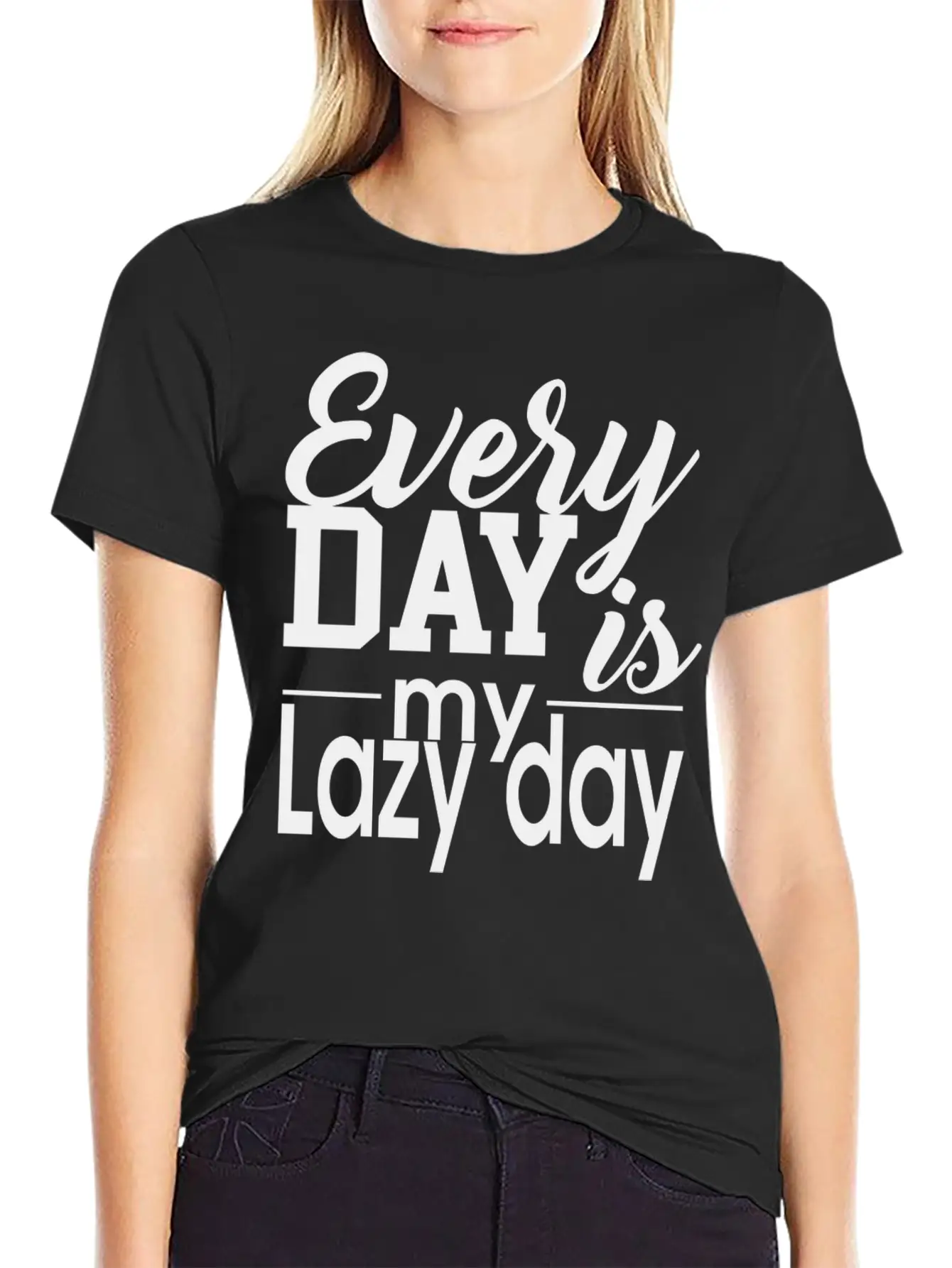 Everyday Lazy Day Unisex Casual T-Shirt – Clean Design For Daily Comfort