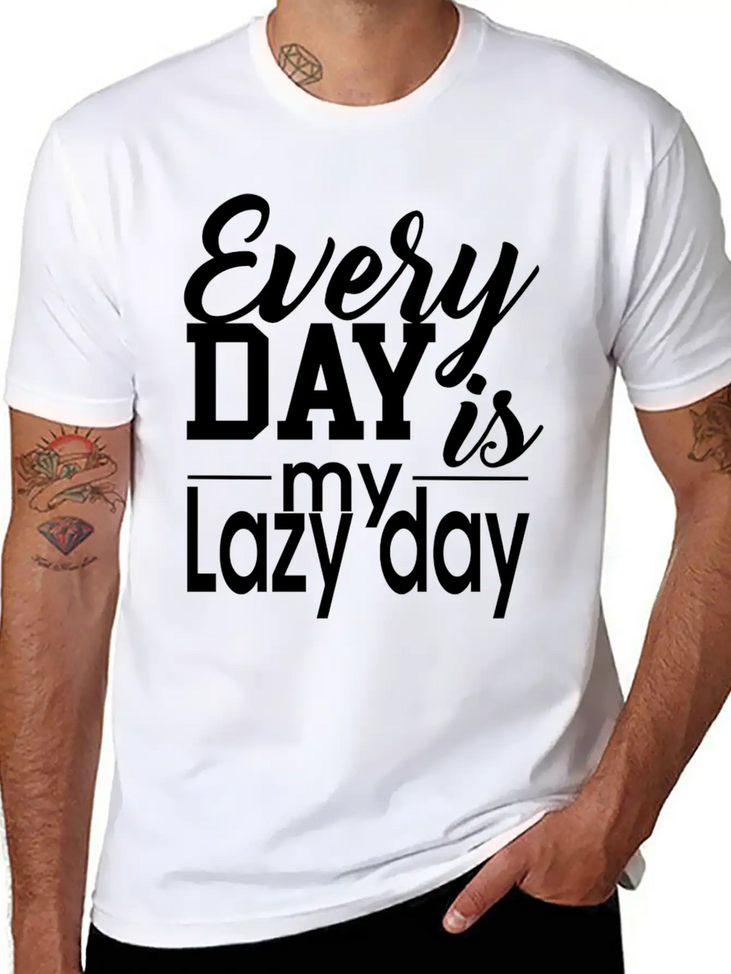 Everyday Lazy Day Unisex Casual T-Shirt – Clean Design For Daily Comfort