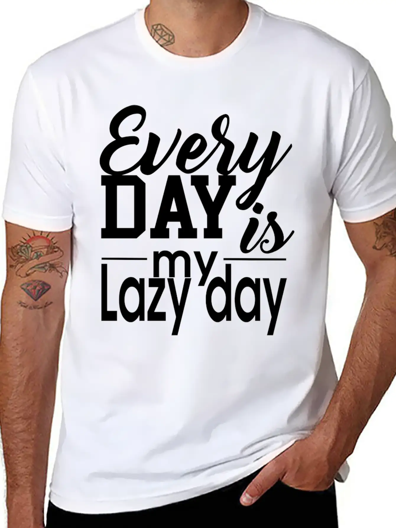 Everyday Lazy Day Unisex Casual T-Shirt – Clean Design For Daily Comfort