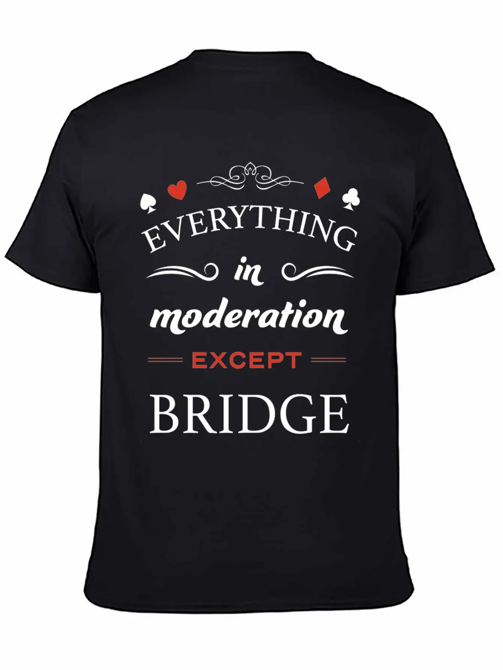 Everything In Moderation Except Bridge For Breathable Graphic T-Shirt – Perfect For Casual Days