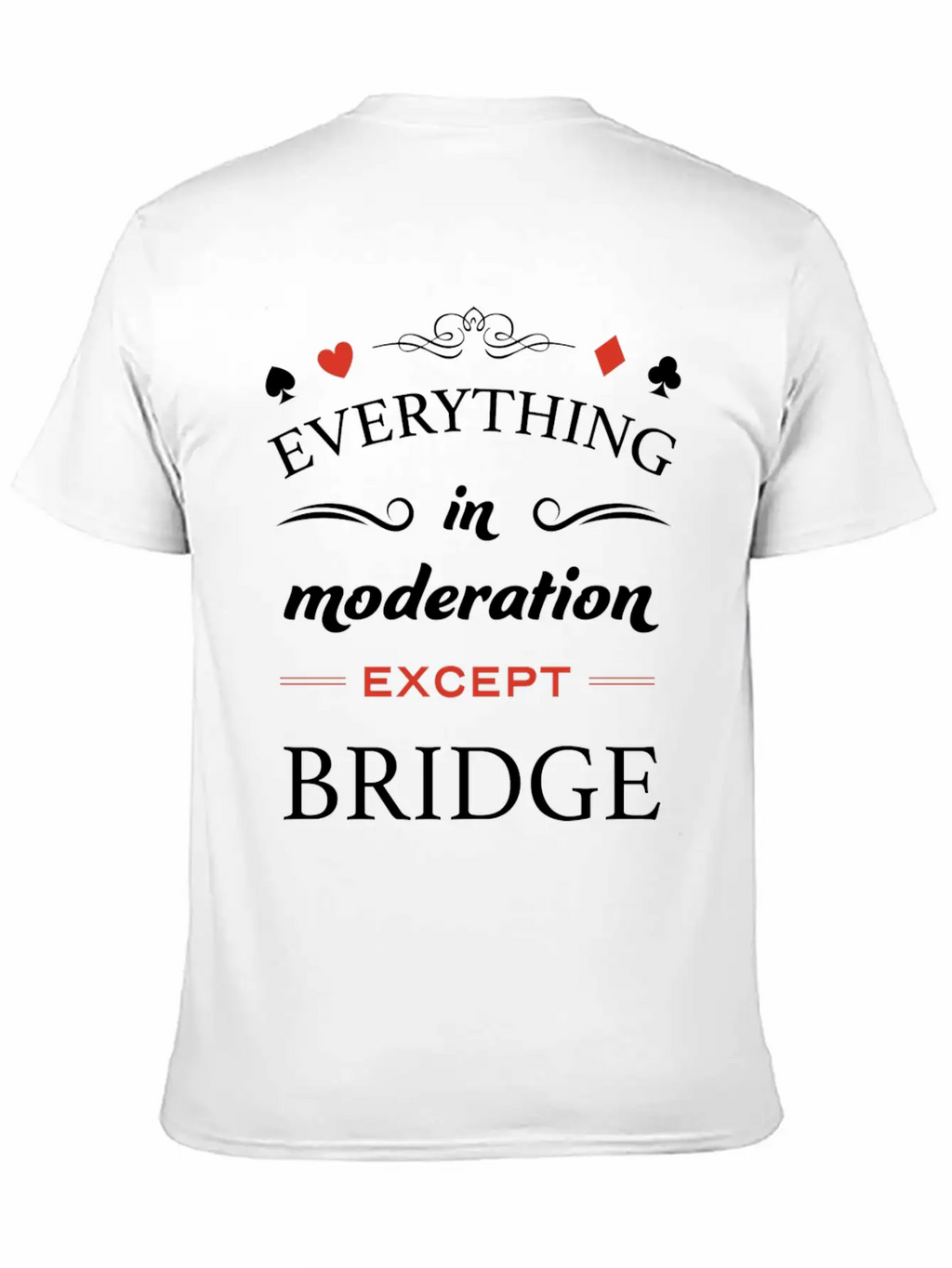 Everything In Moderation Except Bridge For Breathable Graphic T-Shirt – Perfect For Casual Days