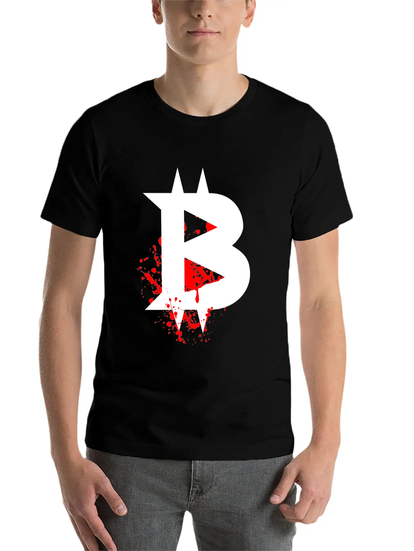Evil Bloody Bitcoin Relaxed Everyday Tee – Lightweight And Durable Cotton