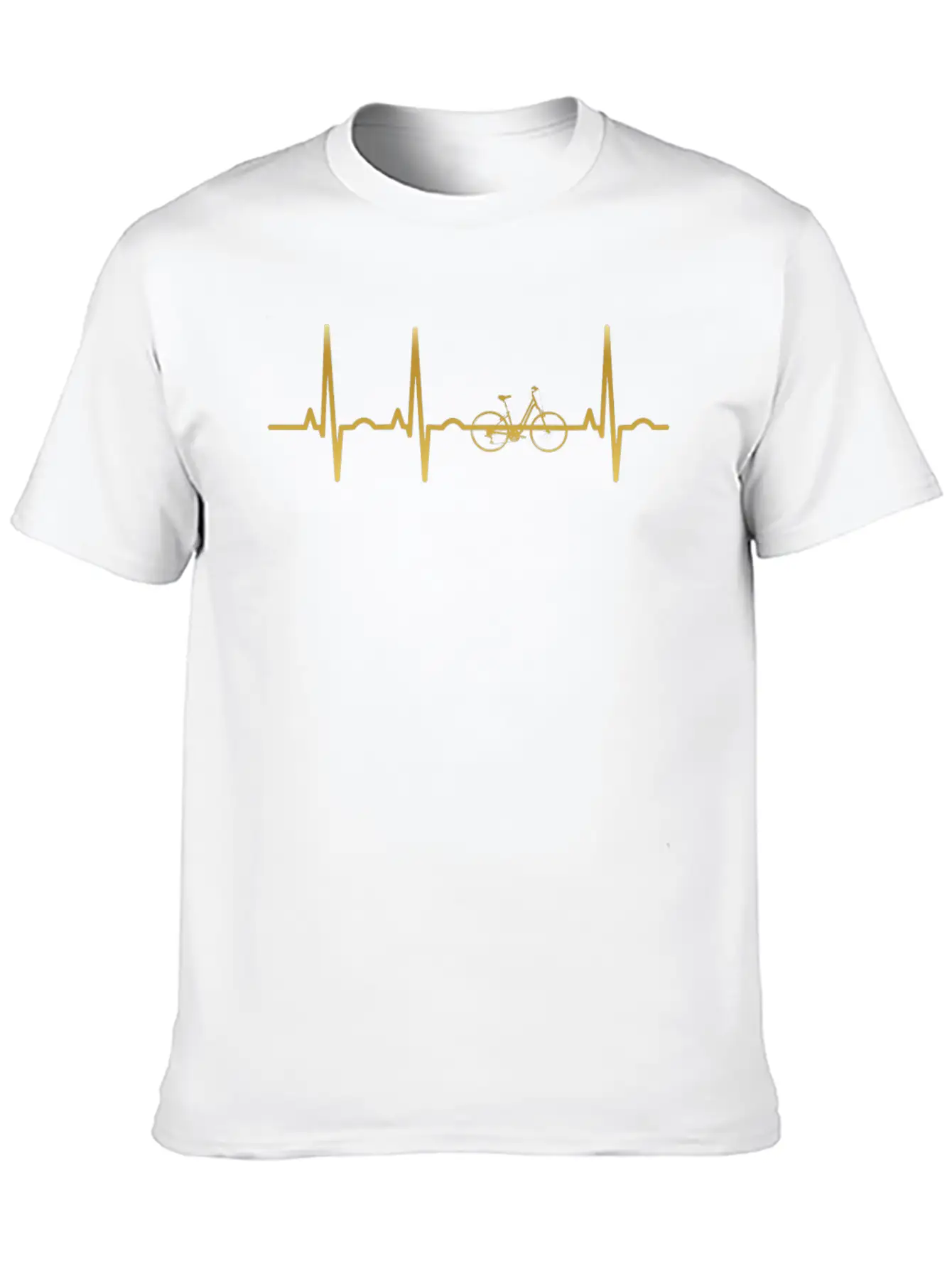 Evolution Ekg Heartbeat Women Cycle Cycling Radeln Stylish Everyday T-Shirt – Unisex Basic Cotton Tee
