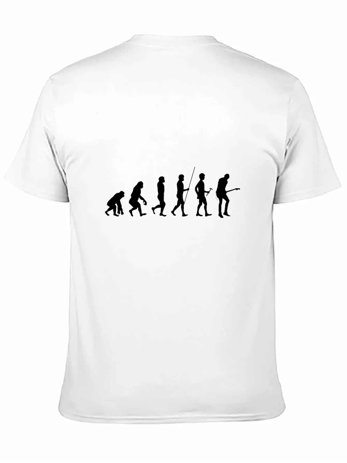 Evolution Guitar Music Gift Stylish Everyday T-Shirt – Unisex Basic Cotton Tee