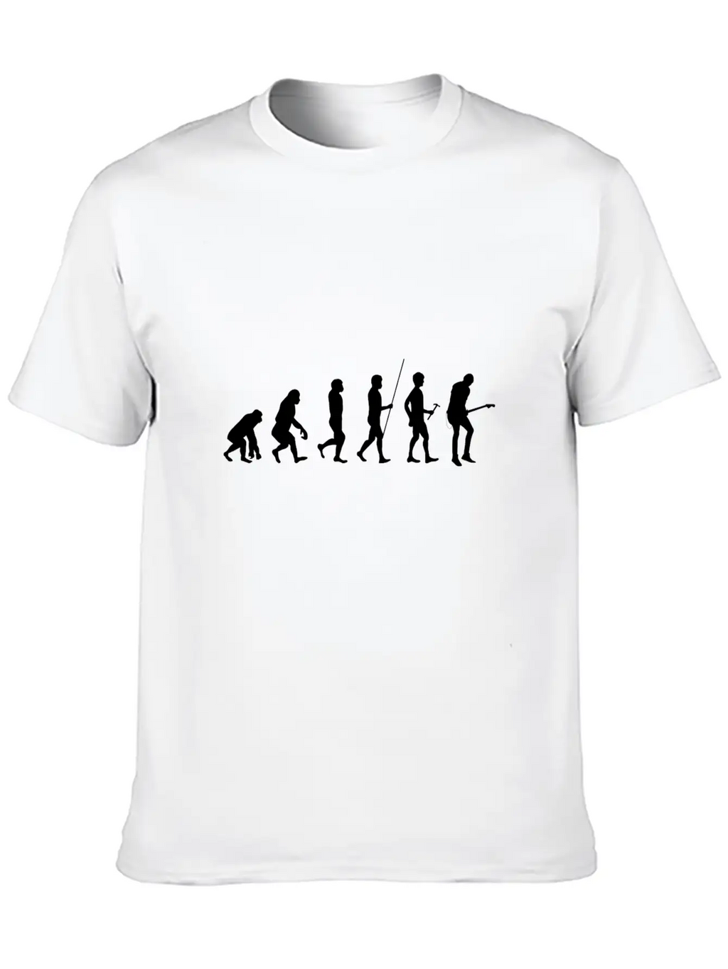 Evolution Guitar Music Gift Stylish Everyday T-Shirt – Unisex Basic Cotton Tee