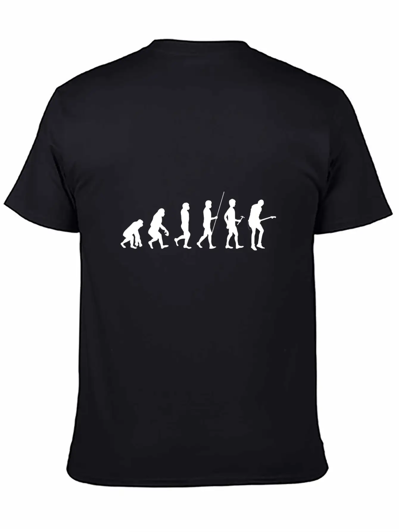 Evolution Guitar Music Gift Stylish Everyday T-Shirt – Unisex Basic Cotton Tee