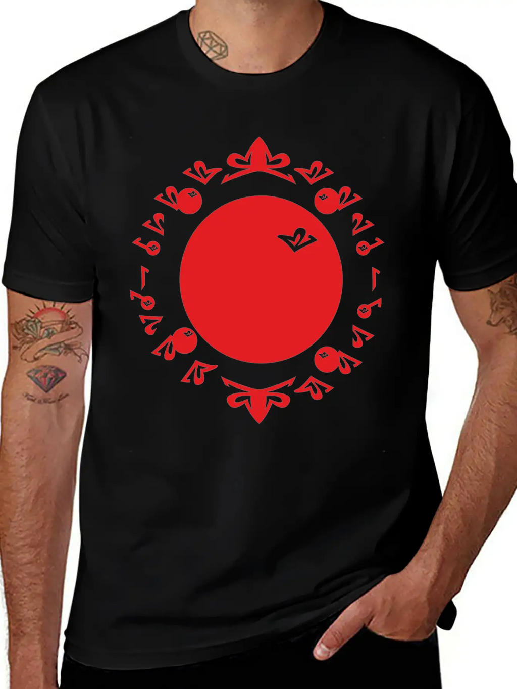 Evolution Numbers Red Timeless Short Sleeve Tee – Comfy And Minimalist Design