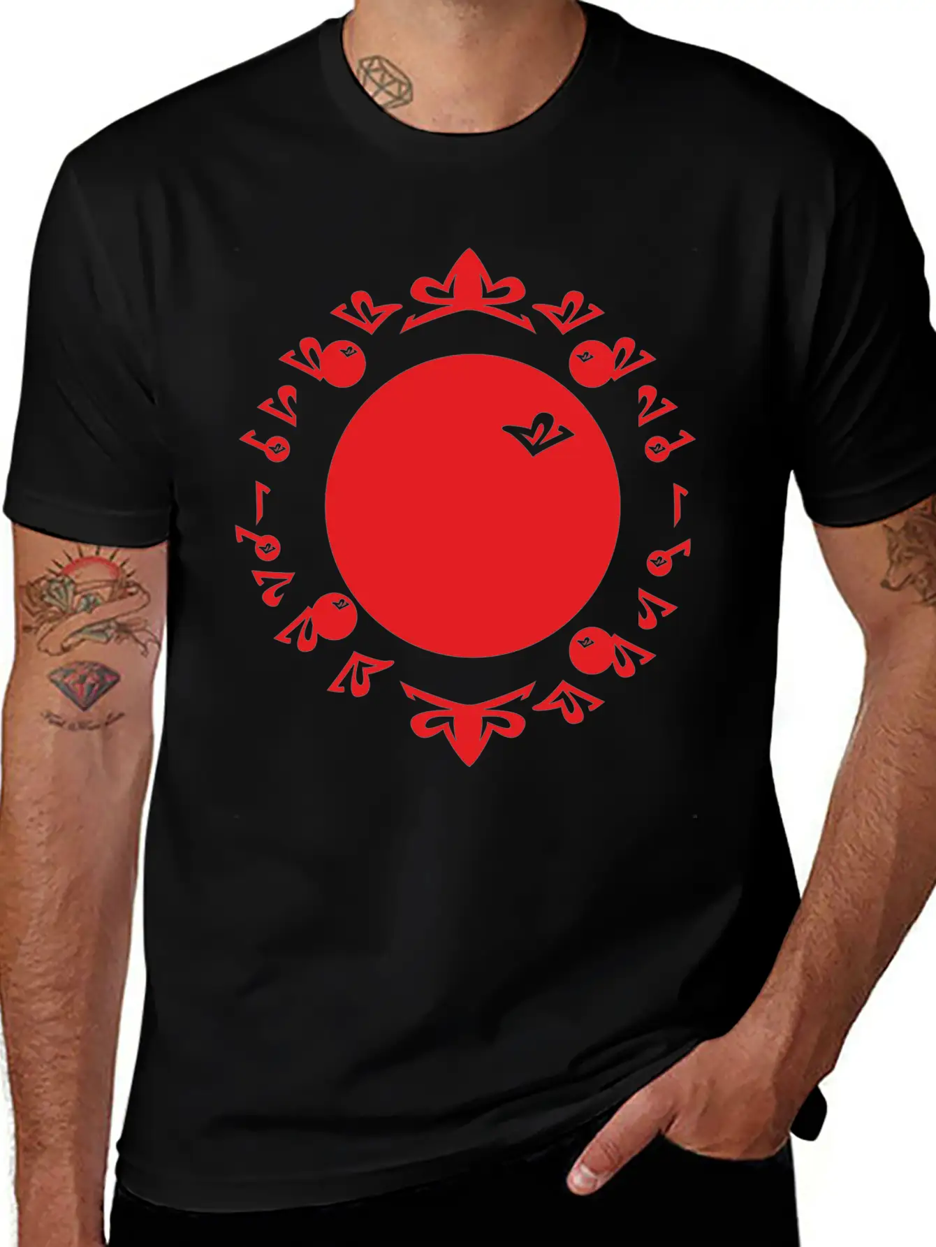 Evolution Numbers Red Timeless Short Sleeve Tee – Comfy And Minimalist Design