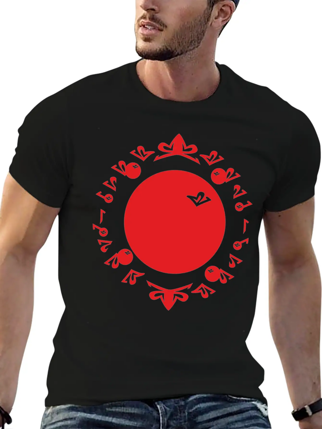 Evolution Numbers Red Timeless Short Sleeve Tee – Comfy And Minimalist Design