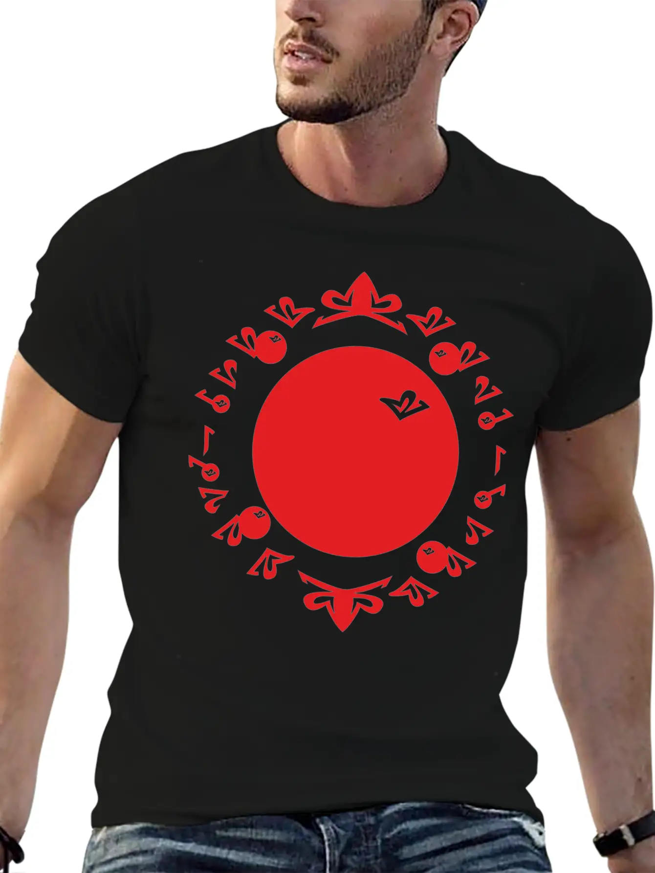 Evolution Numbers Red Timeless Short Sleeve Tee – Comfy And Minimalist Design