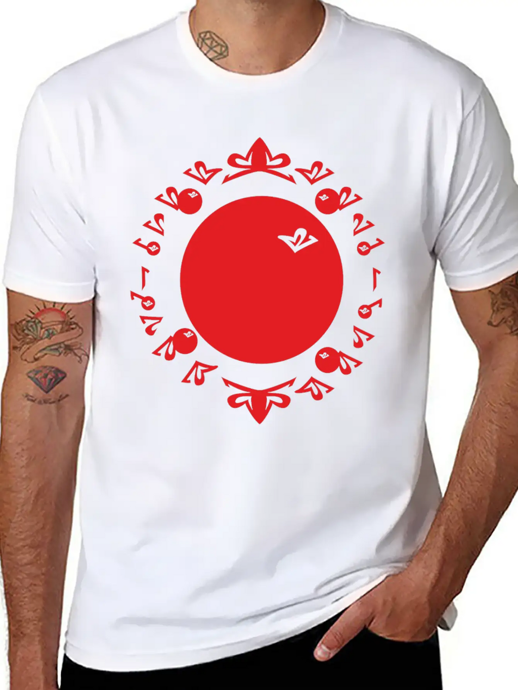 Evolution Numbers Red Timeless Short Sleeve Tee – Comfy And Minimalist Design