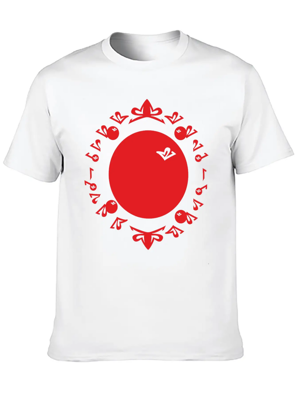Evolution Numbers Red Timeless Short Sleeve Tee – Comfy And Minimalist Design