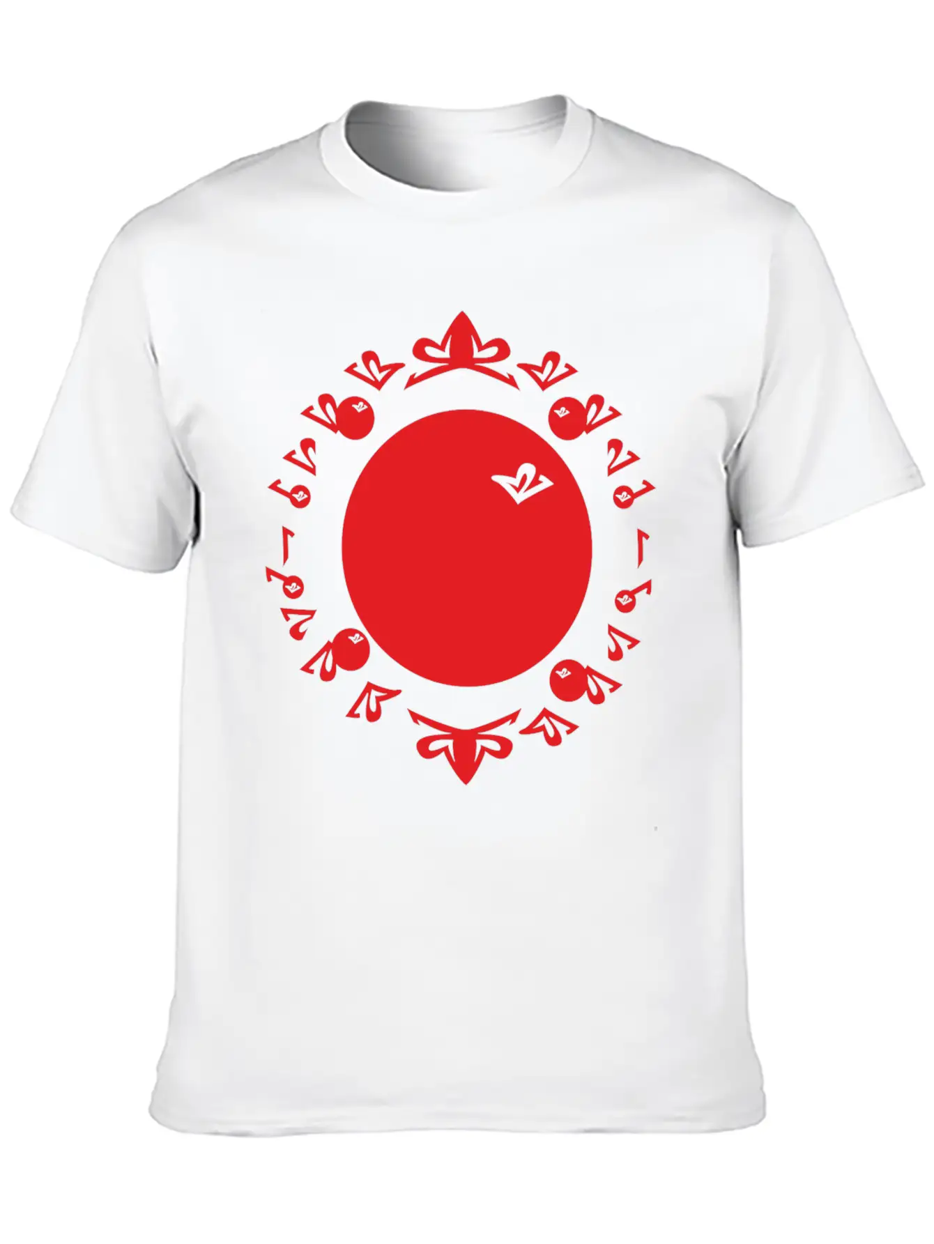 Evolution Numbers Red Timeless Short Sleeve Tee – Comfy And Minimalist Design