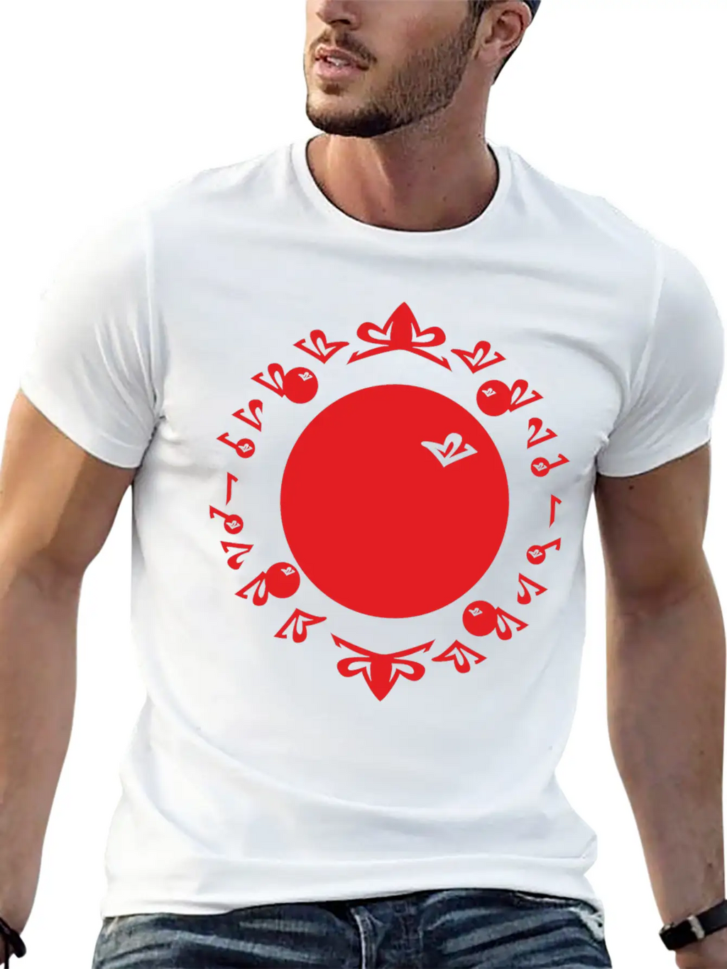 Evolution Numbers Red Timeless Short Sleeve Tee – Comfy And Minimalist Design