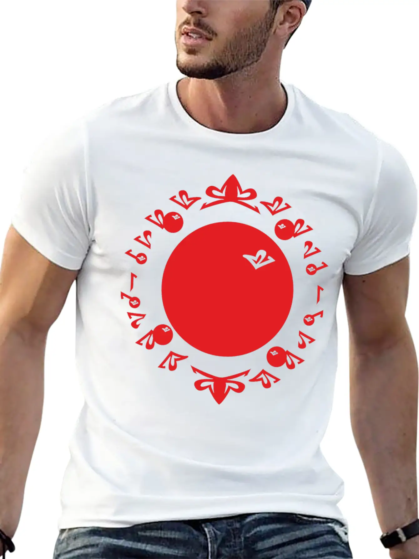 Evolution Numbers Red Timeless Short Sleeve Tee – Comfy And Minimalist Design
