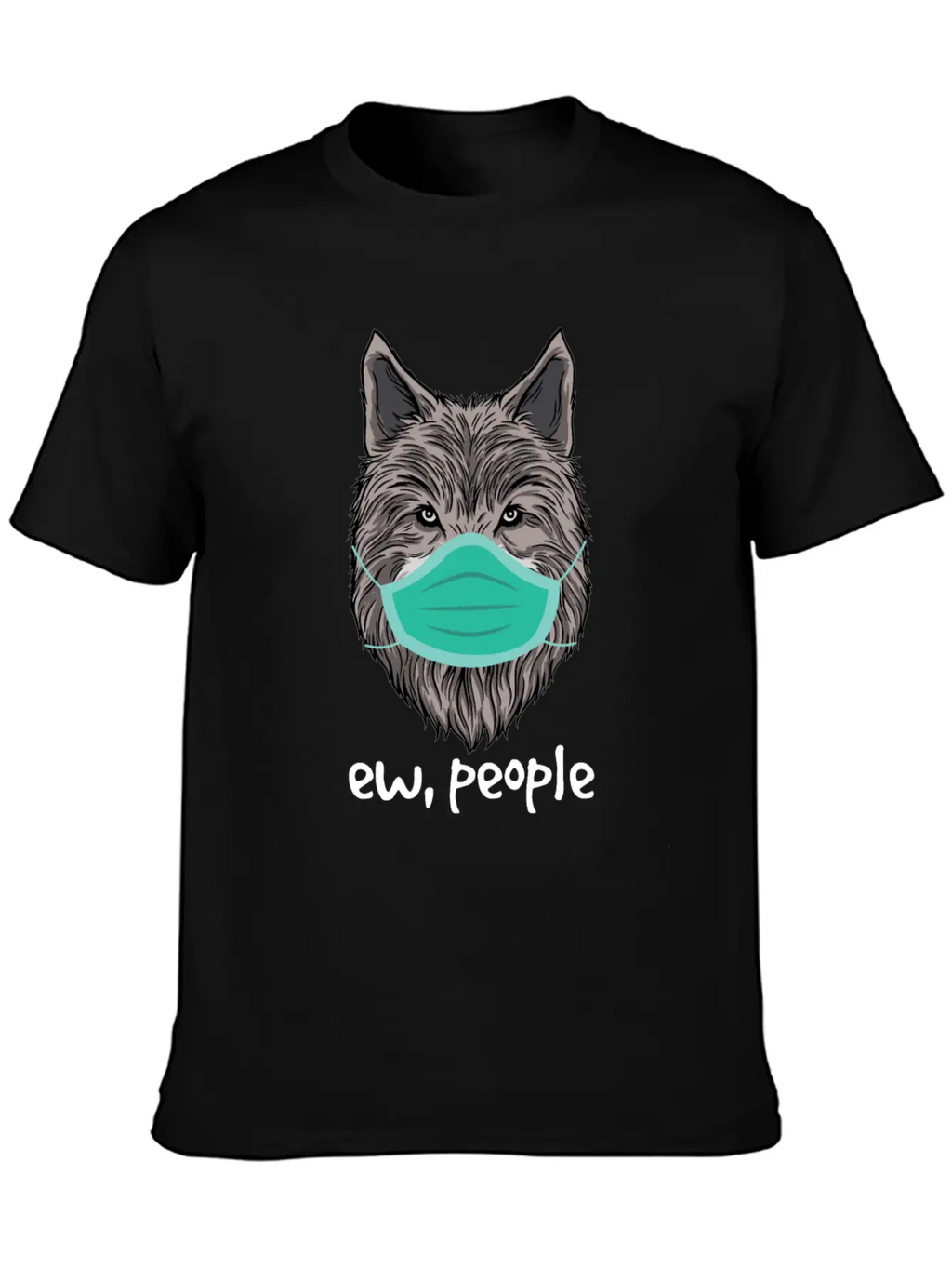 Ew People Wolf Lover Germaphobe Cute Introvert Timeless Short Sleeve Tee – Comfy And Minimalist Design