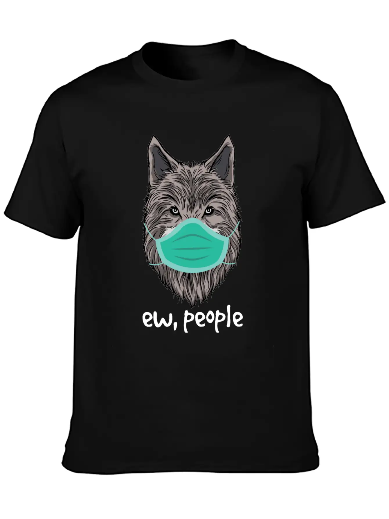 Ew People Wolf Lover Germaphobe Cute Introvert Timeless Short Sleeve Tee – Comfy And Minimalist Design