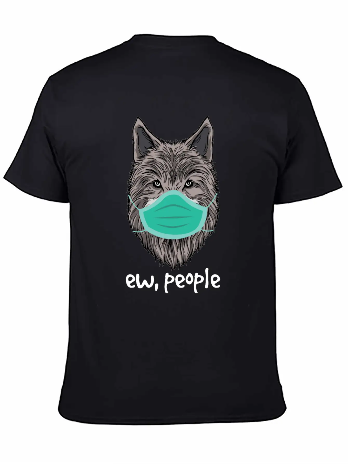 Ew People Wolf Lover Germaphobe Cute Introvert Timeless Short Sleeve Tee – Comfy And Minimalist Design