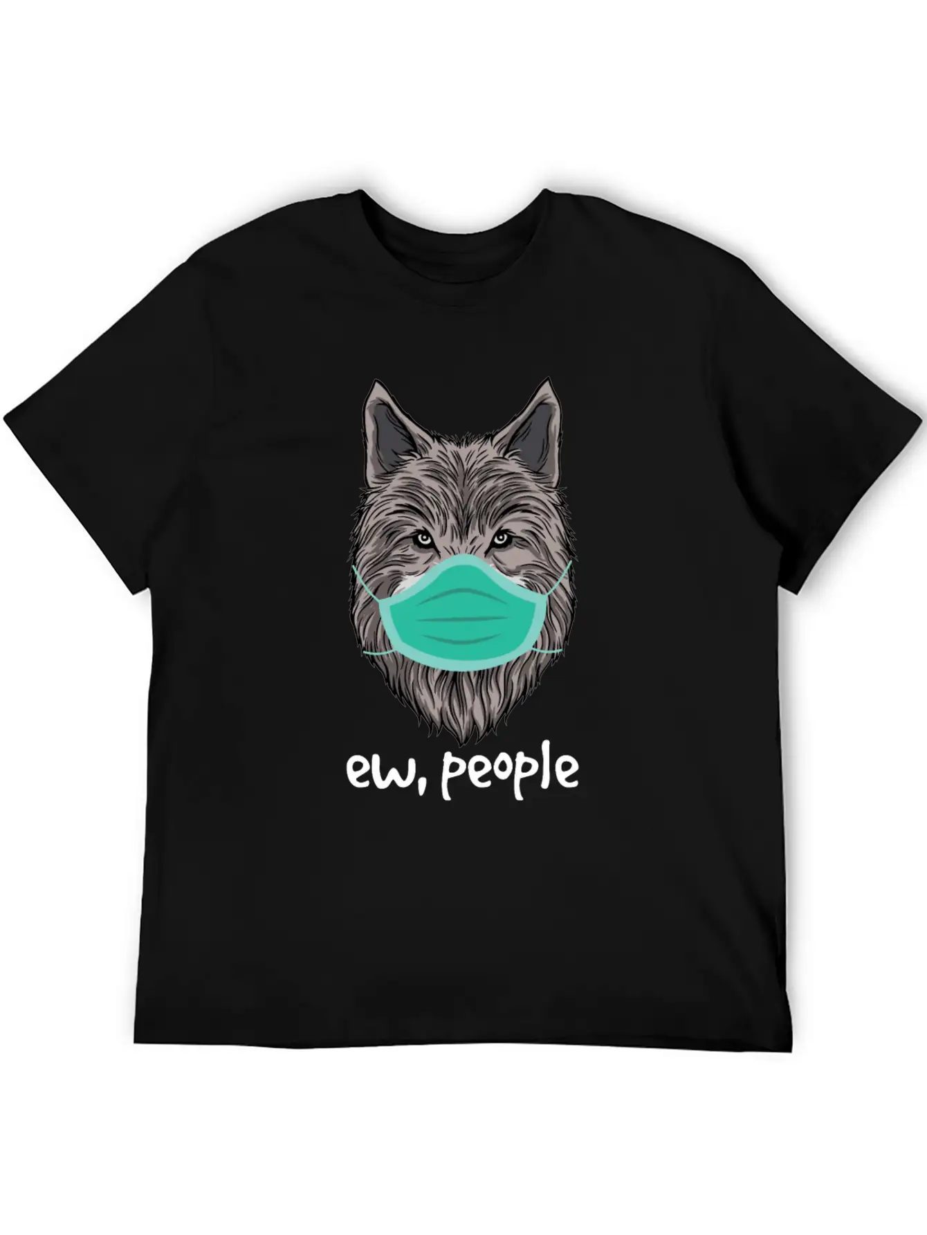Ew People Wolf Lover Germaphobe Cute Introvert Timeless Short Sleeve Tee – Comfy And Minimalist Design